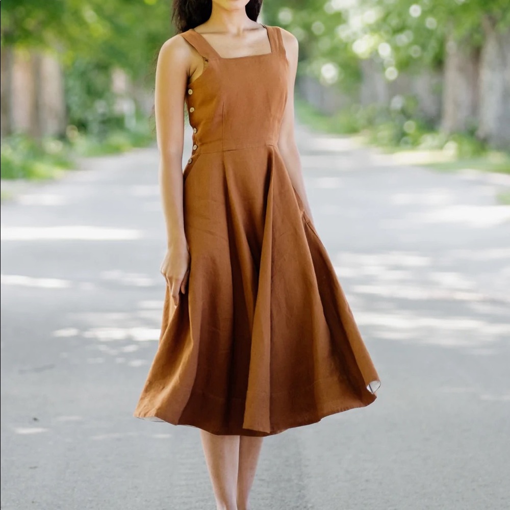 PINAFORE DRESS, SLEEVELESS